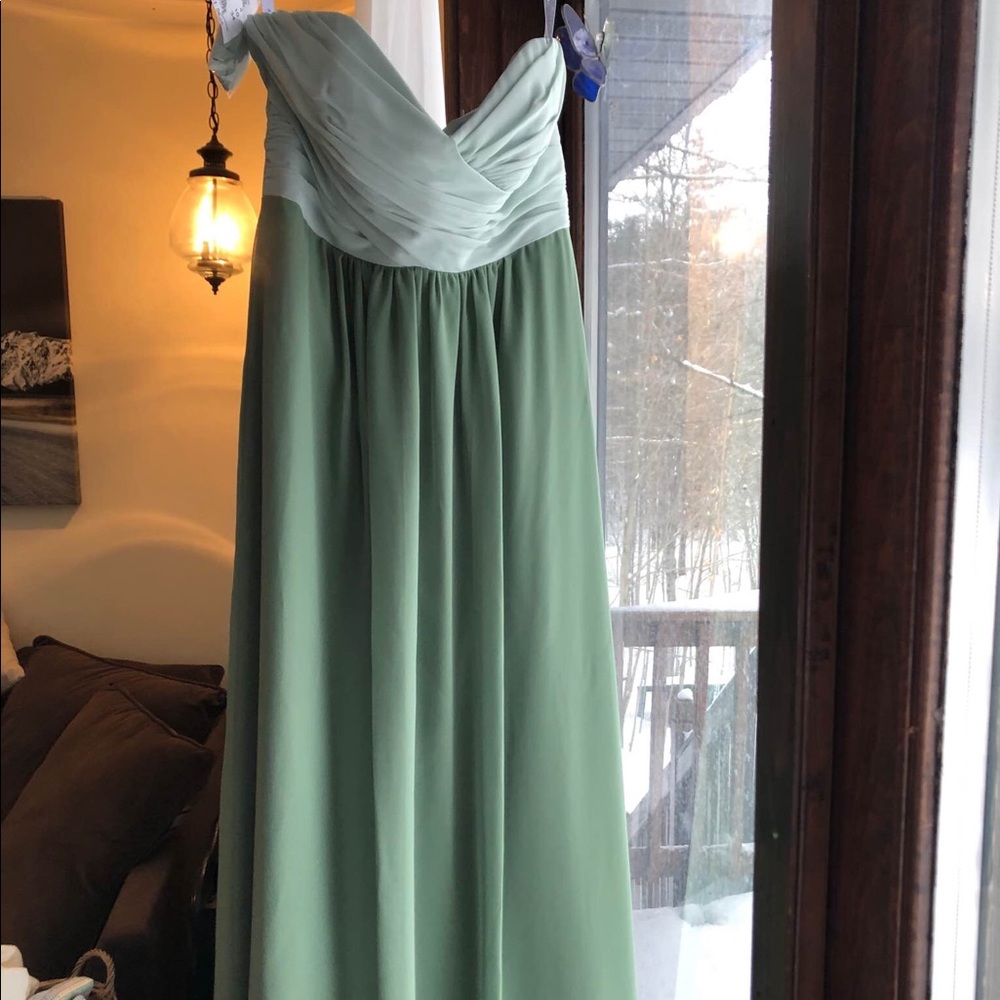 Sage and clover formal dress